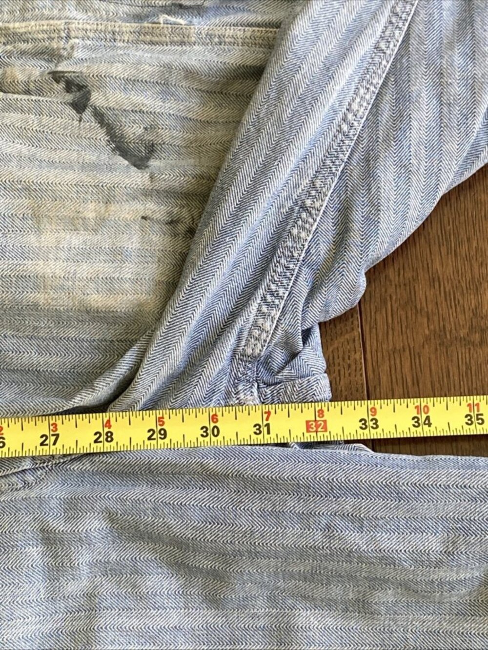 VTG Montgomery Ward Pioneer Herringbone Coveralls Utility Halloween Costume - Picture 9 of 16